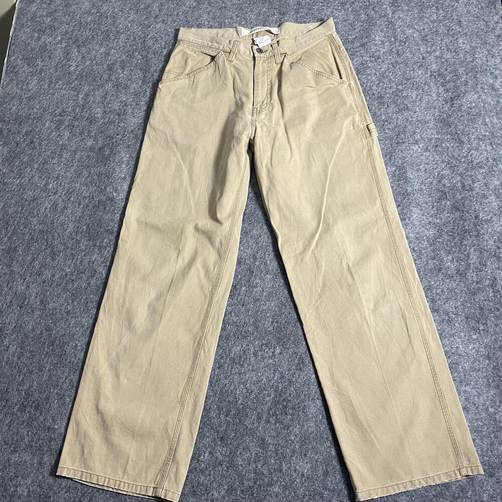 Vintage Gap Carpenter Pants Mens 31x30 Khaki Heavyweight Workwear Utility 2000s